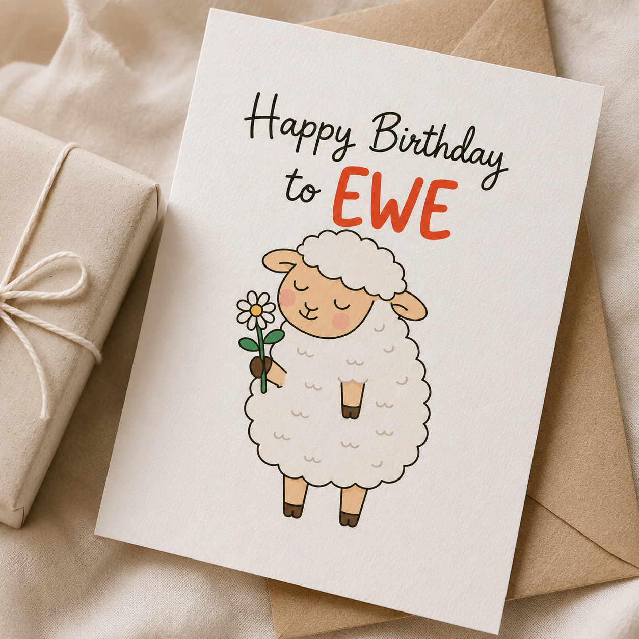 Happy Birthday to Ewe Greeting Card