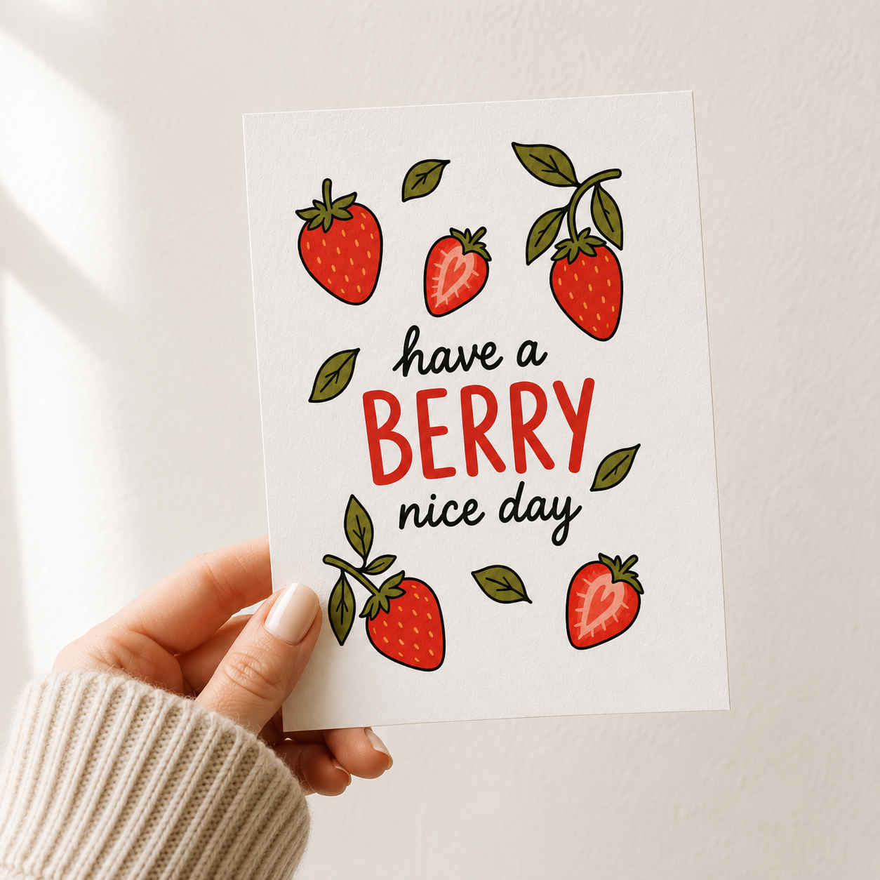 Have a Berry Nice Day Greeting Card