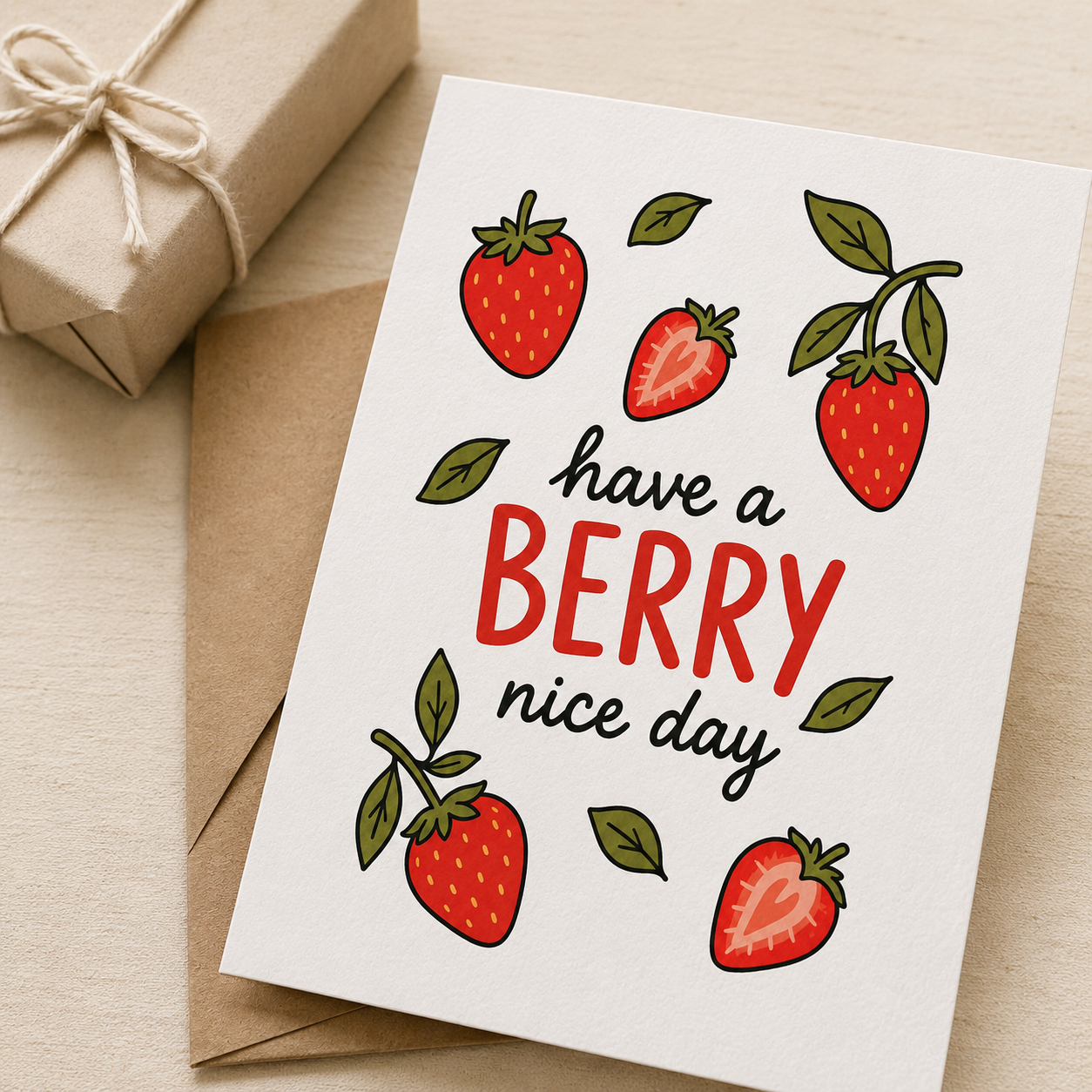 Have a Berry Nice Day Greeting Card