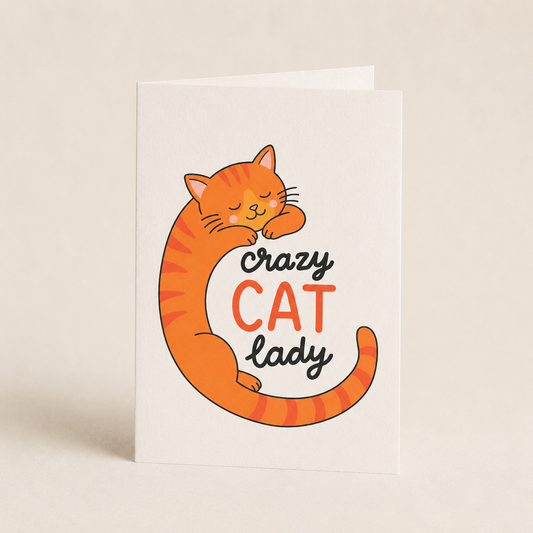 Crazy Cat Lady Greeting Card