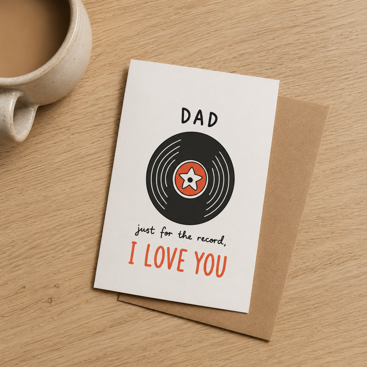 Just For The Record Dad Card