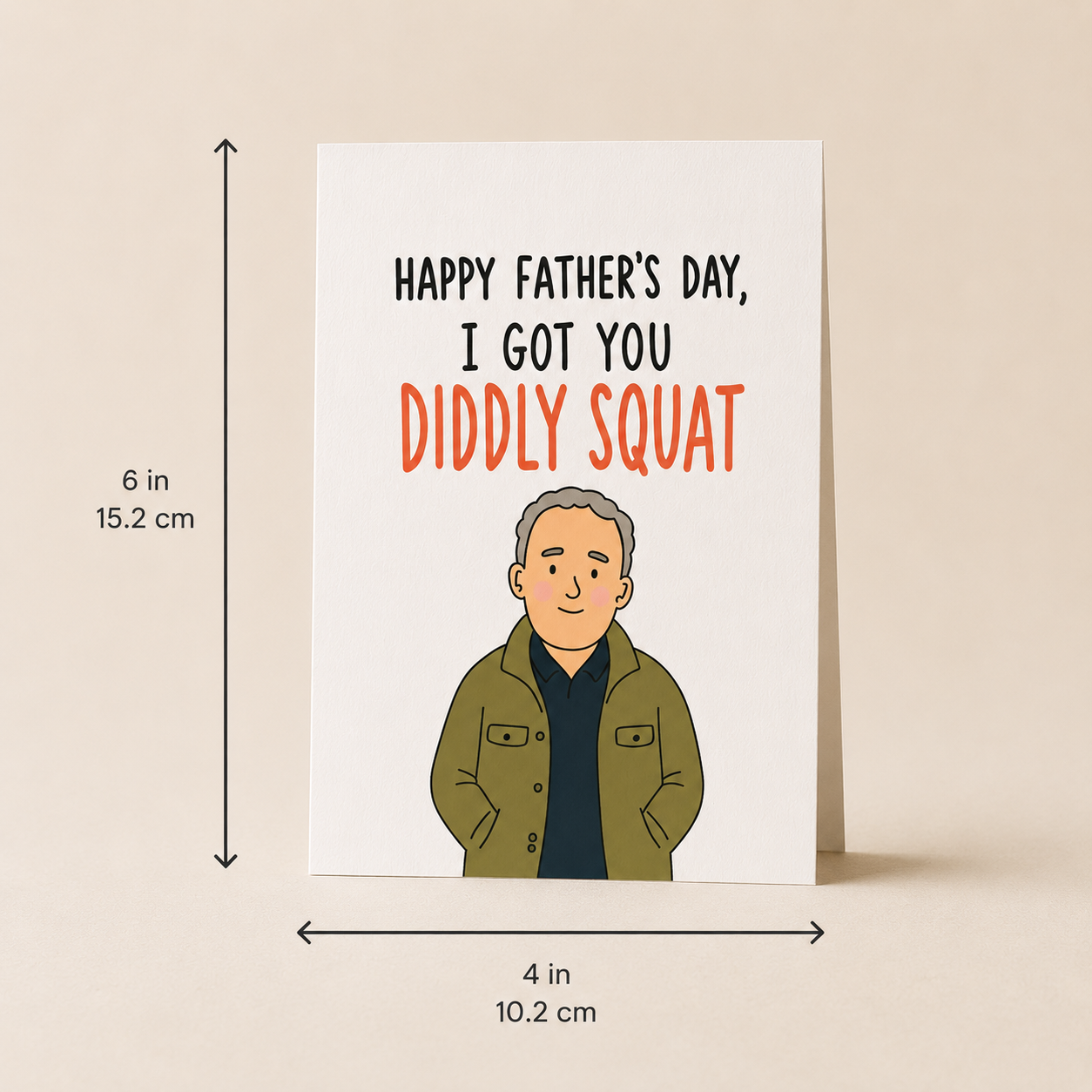 Diddly Squat Funny Father’s Day Card