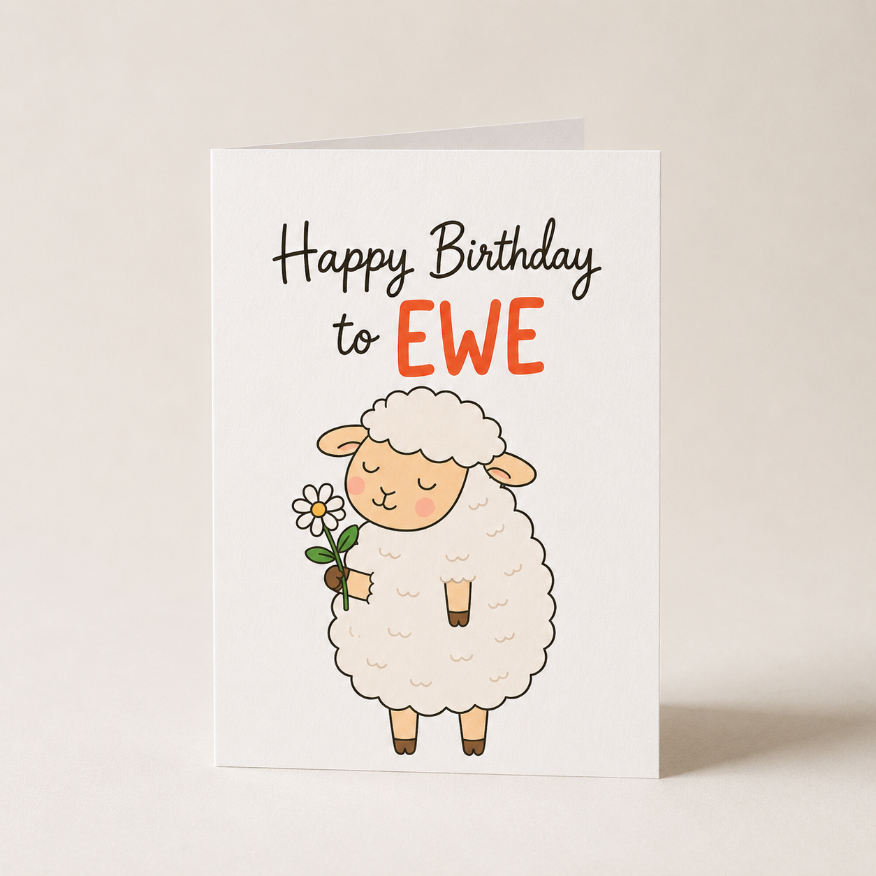 Happy Birthday to Ewe Greeting Card