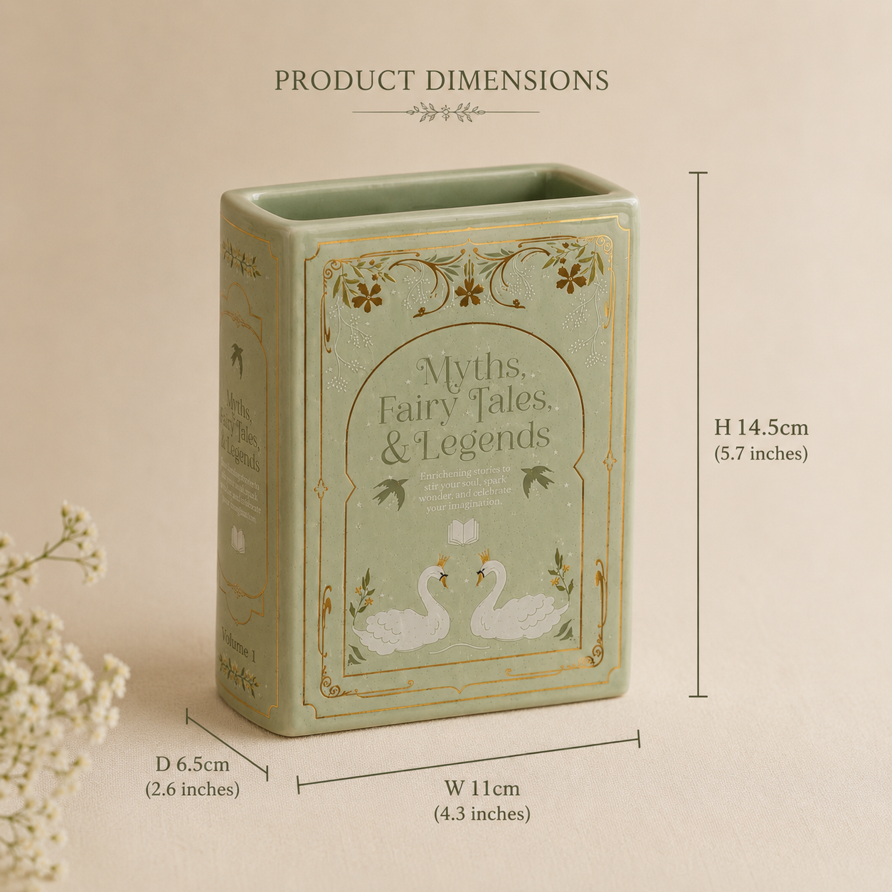 Myths, Fairy Tales & Legends Book Vase