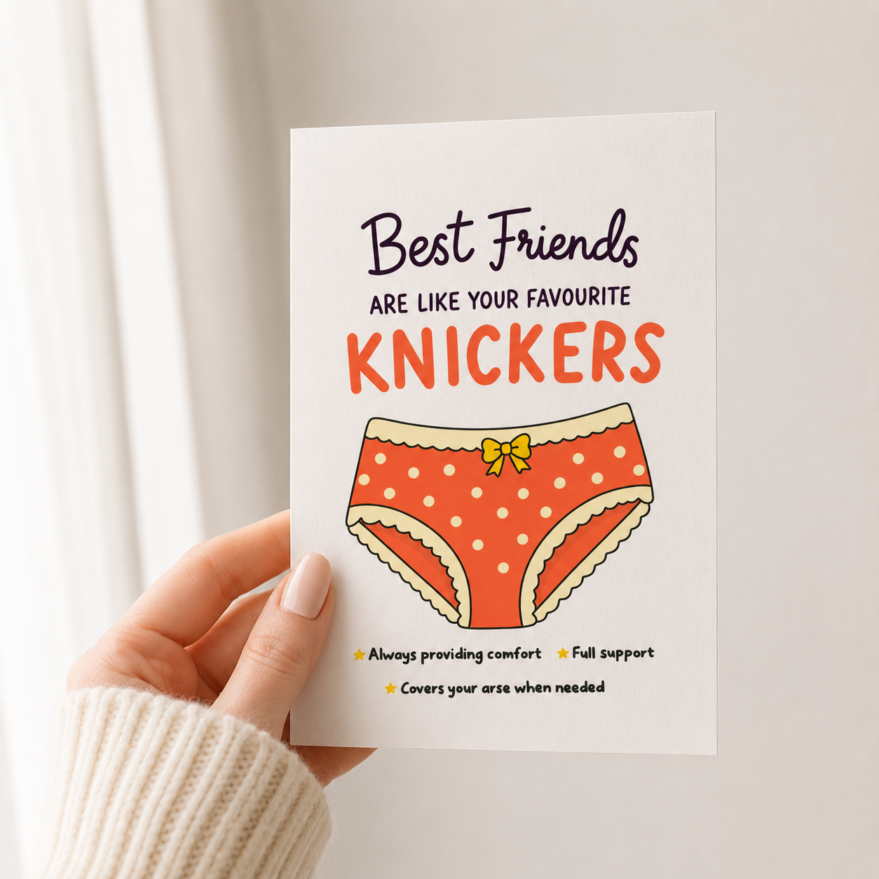 Best Friends Knickers Greeting Card