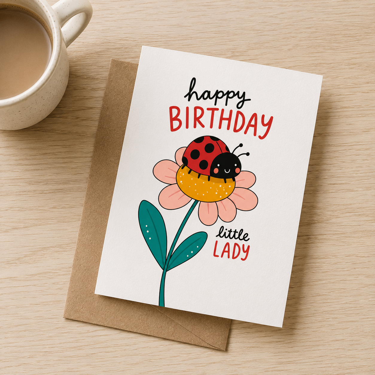Happy Birthday Little Lady Greeting Card