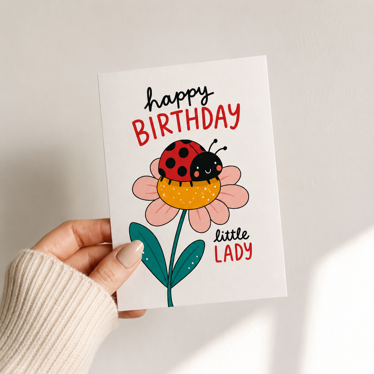 Happy Birthday Little Lady Greeting Card