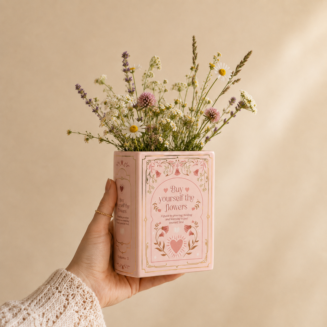 Buy Yourself the Flowers Book Vase