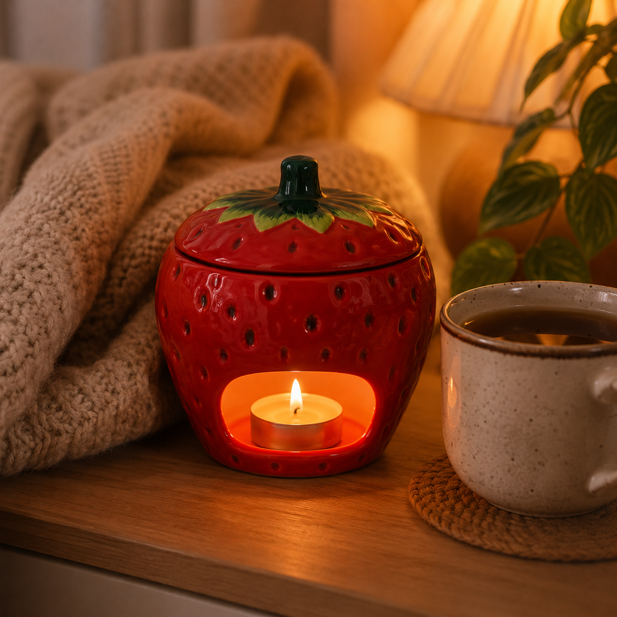Strawberry Ceramic Oil Burner