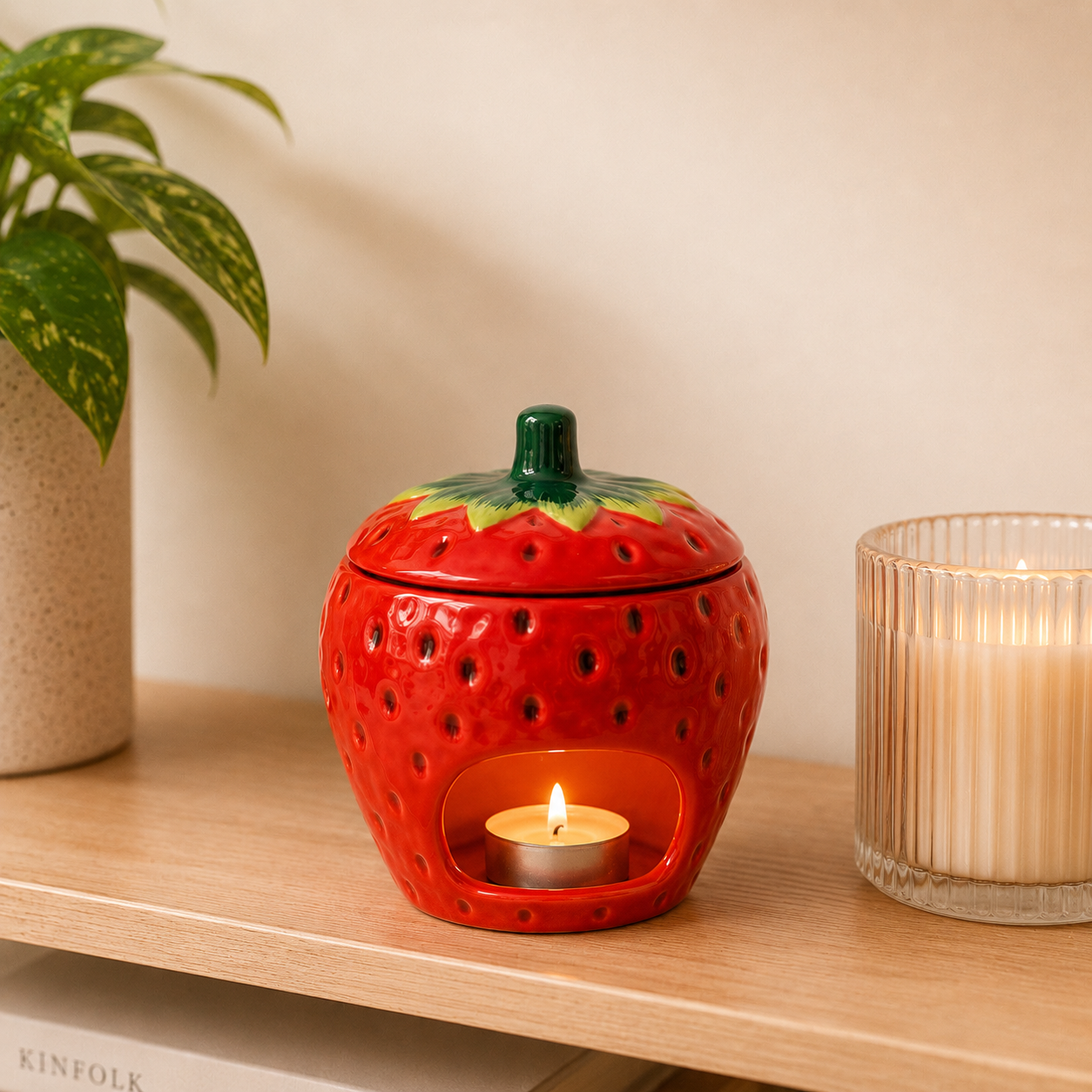 Strawberry Ceramic Oil Burner