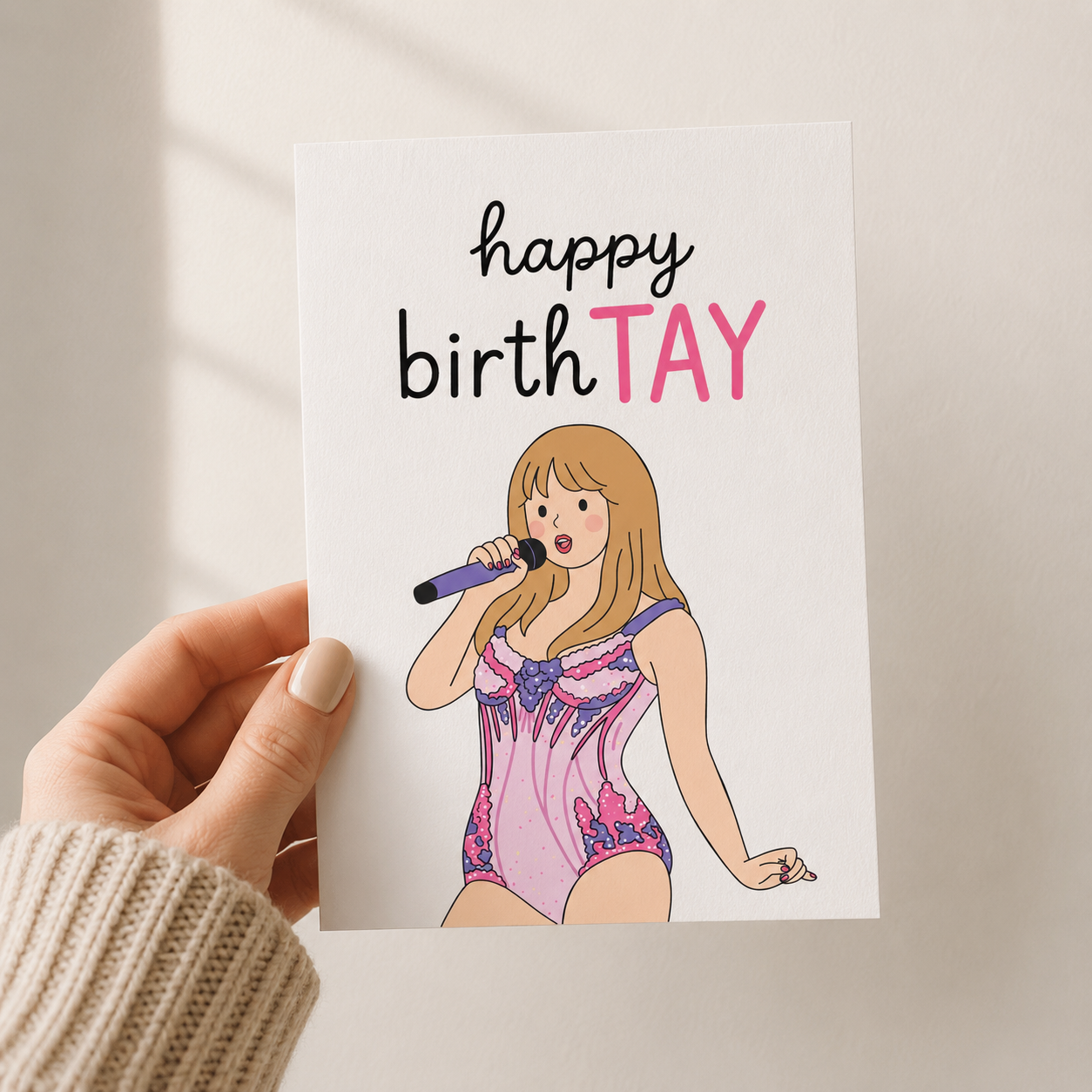 Taylor Swift-inspired Birthday Card