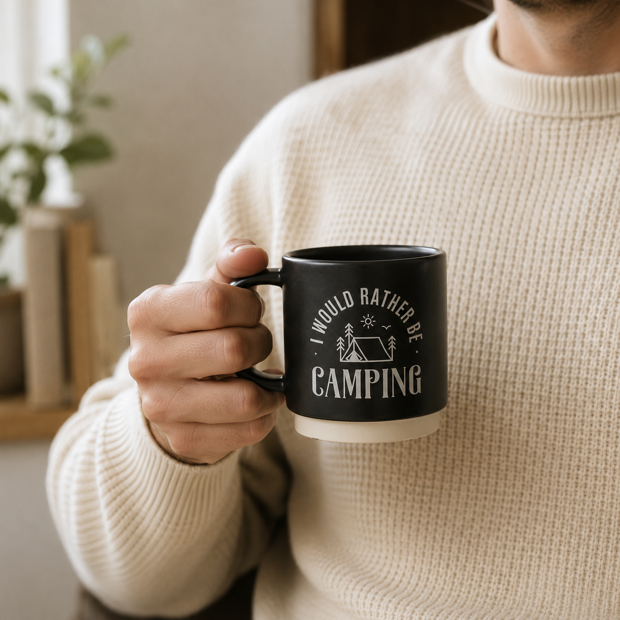 I’d Rather Be Camping Mug & Spork Gift Set