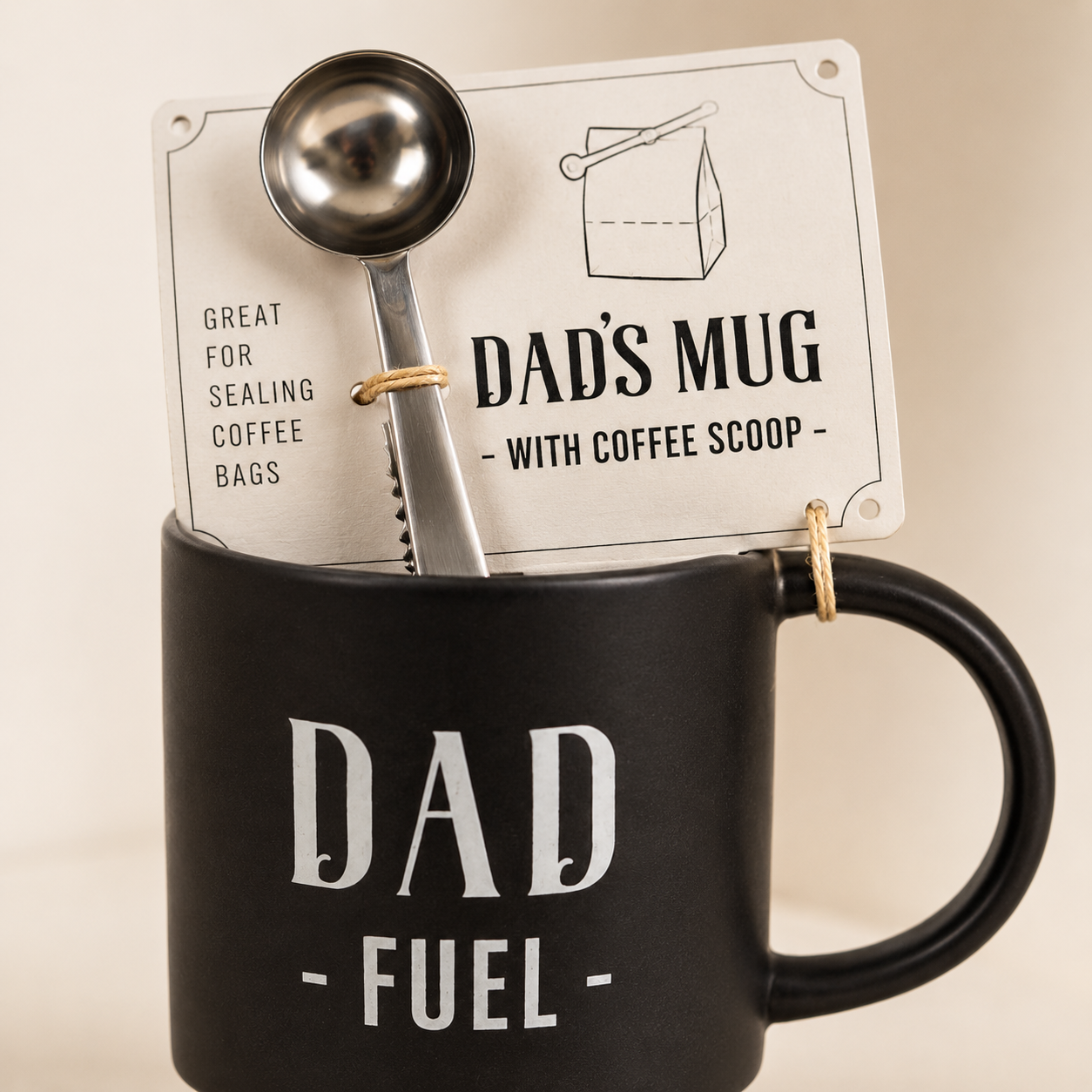 Dad Fuel Mug & Coffee Scoop Gift Set