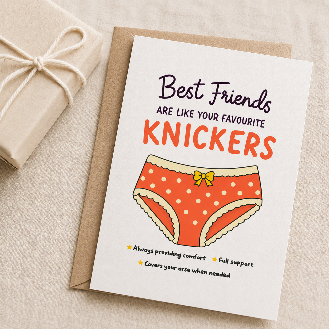 Best Friends Knickers Greeting Card