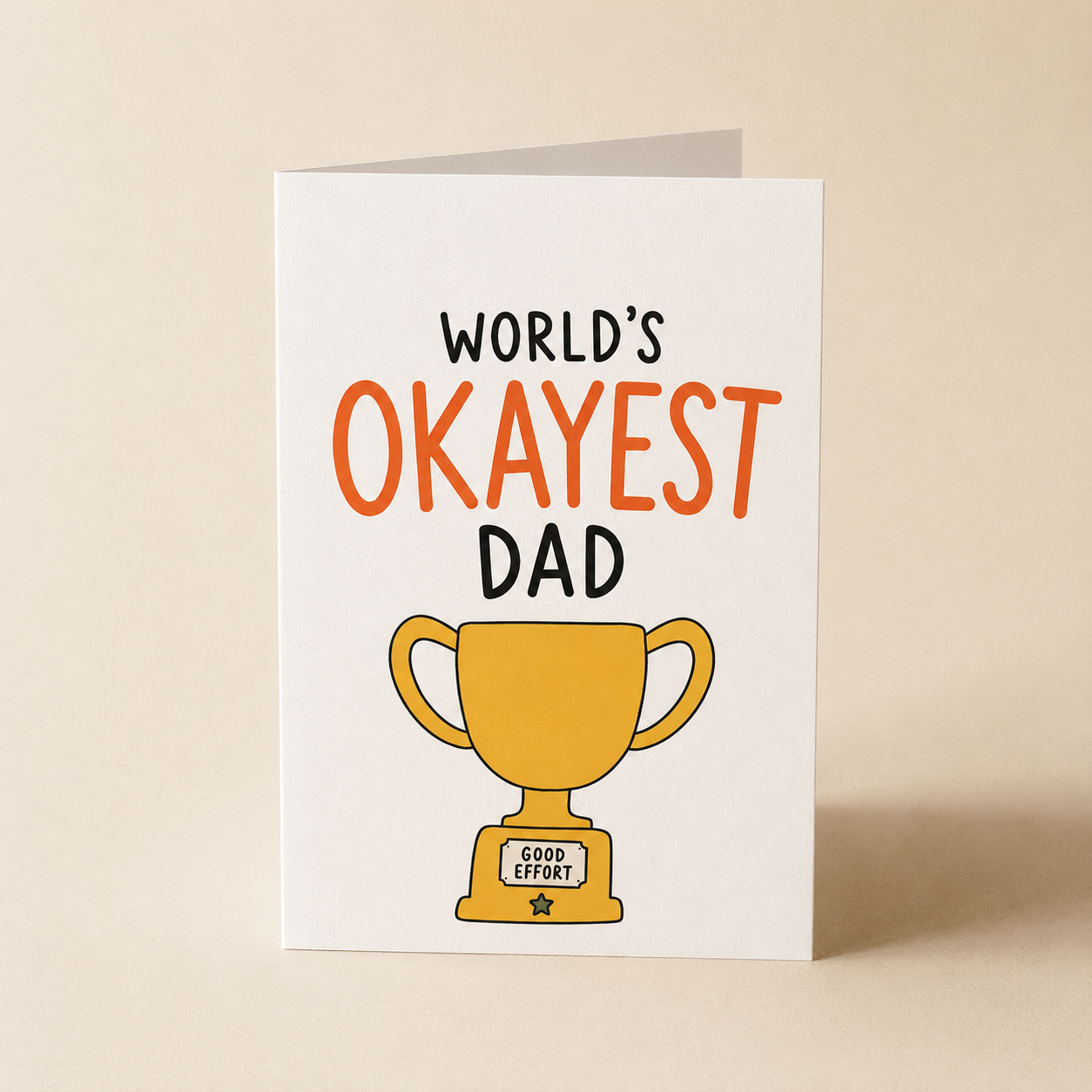 World’s Okayest Dad Funny Father’s Day Card