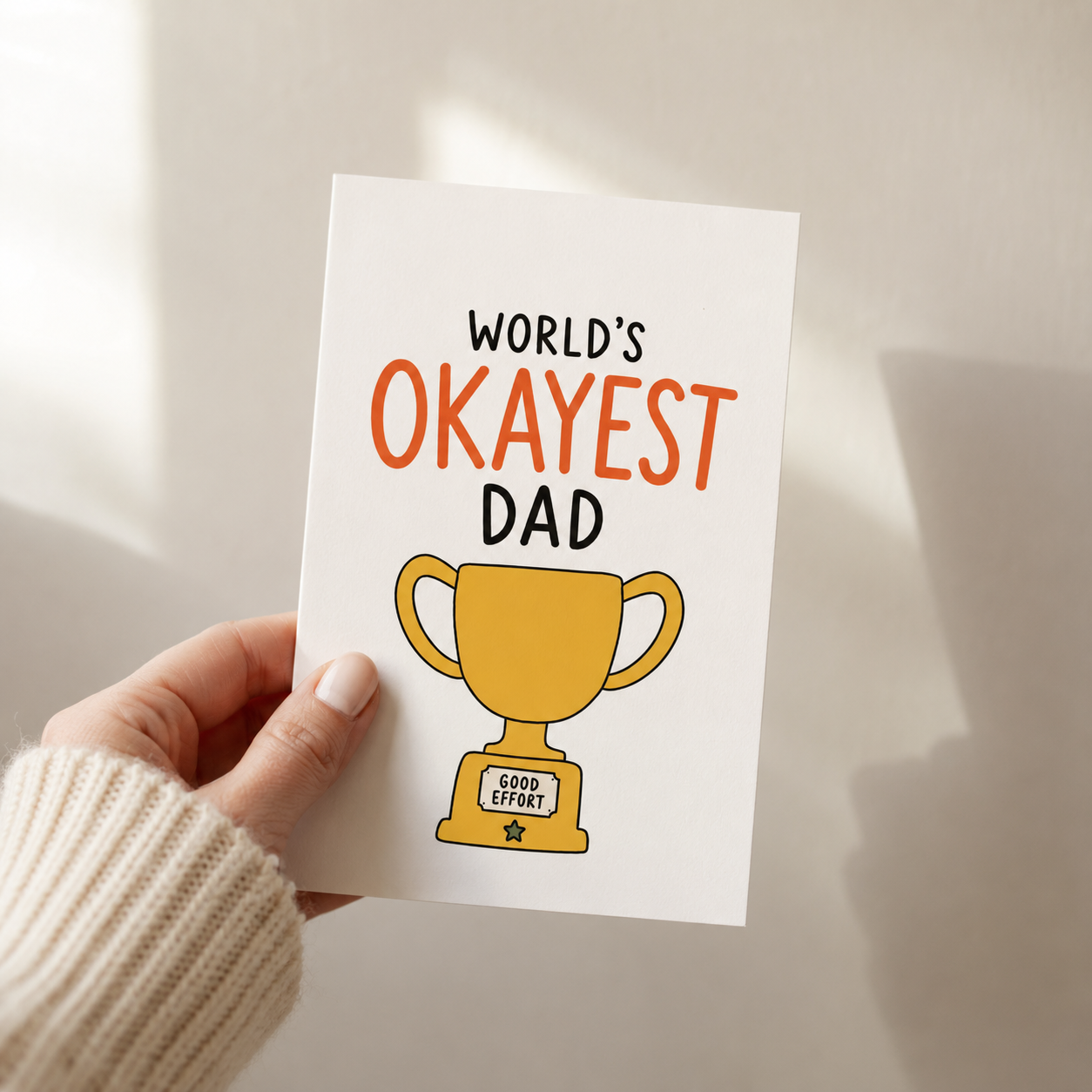 World’s Okayest Dad Funny Father’s Day Card