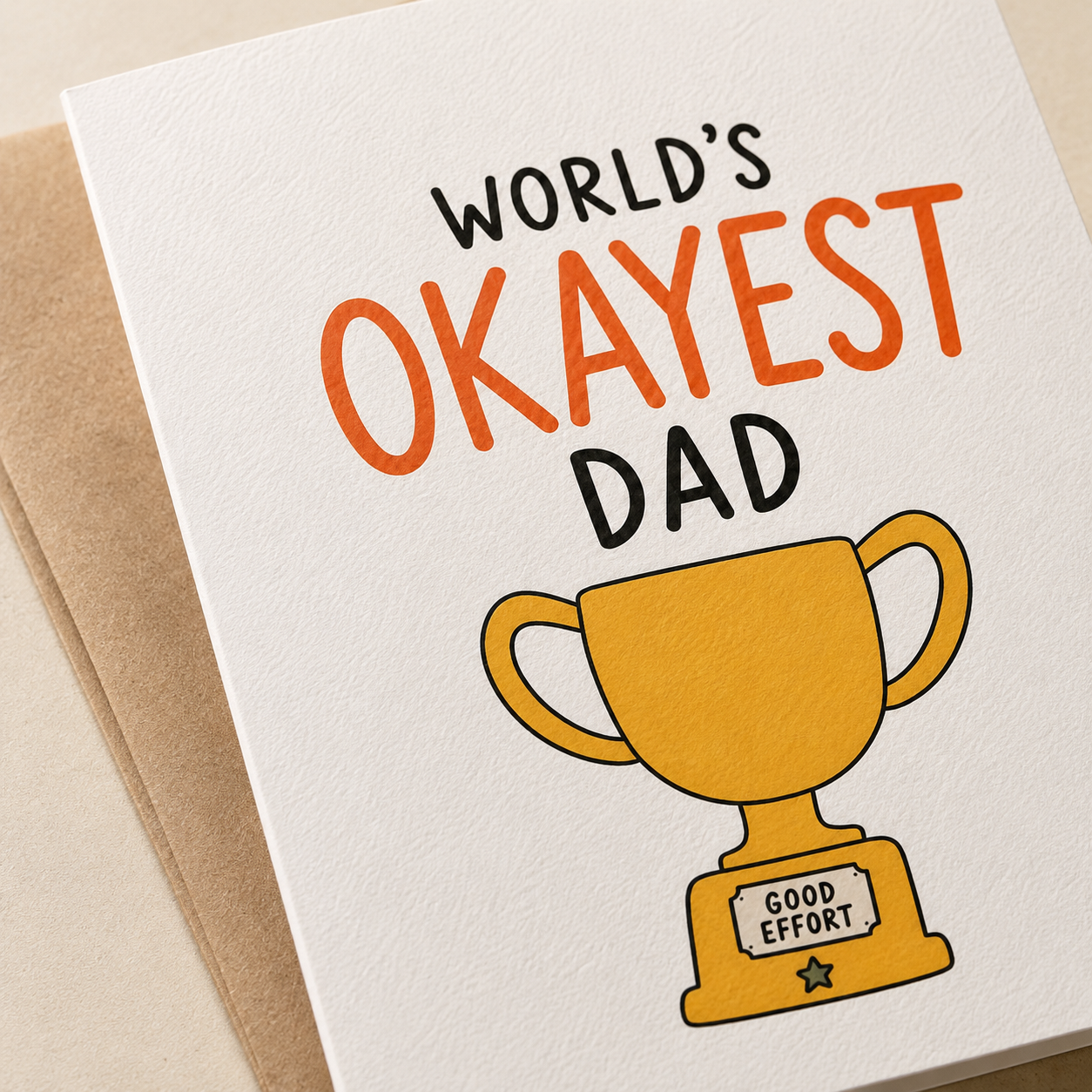 World’s Okayest Dad Funny Father’s Day Card